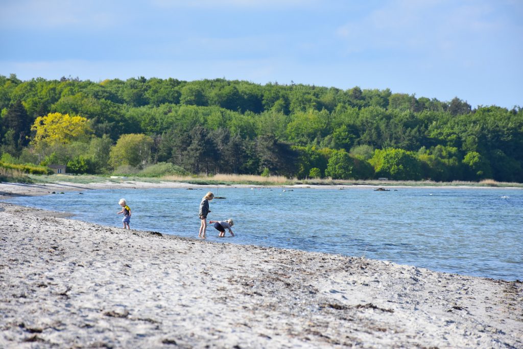 Børnevenlig strand i Lundeborg