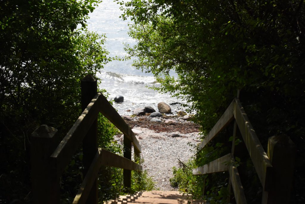 Stranden ved Præstens skov på Sydfyn