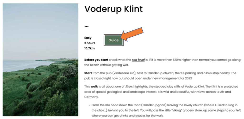 Vandring vedd Voderup Kilnt på Ærø