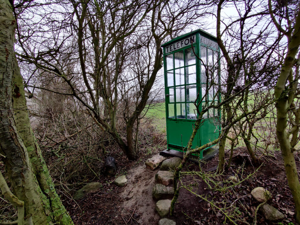 Vindtelefonen en vinterdag