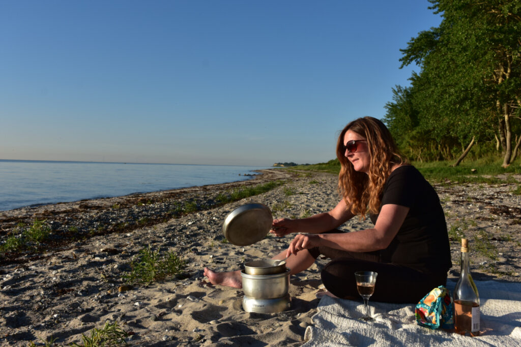 Madlavning på stranden