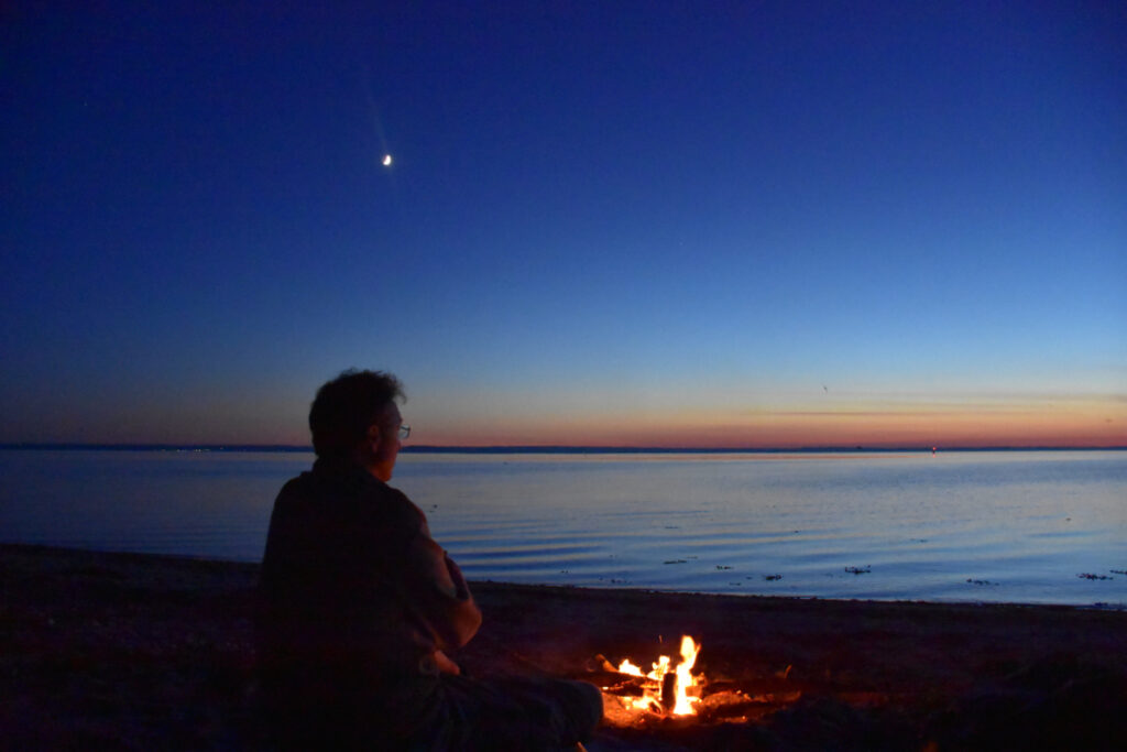 Bål på stranden