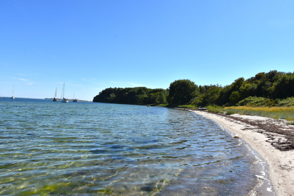 Børnevenlig strand på Avernakø